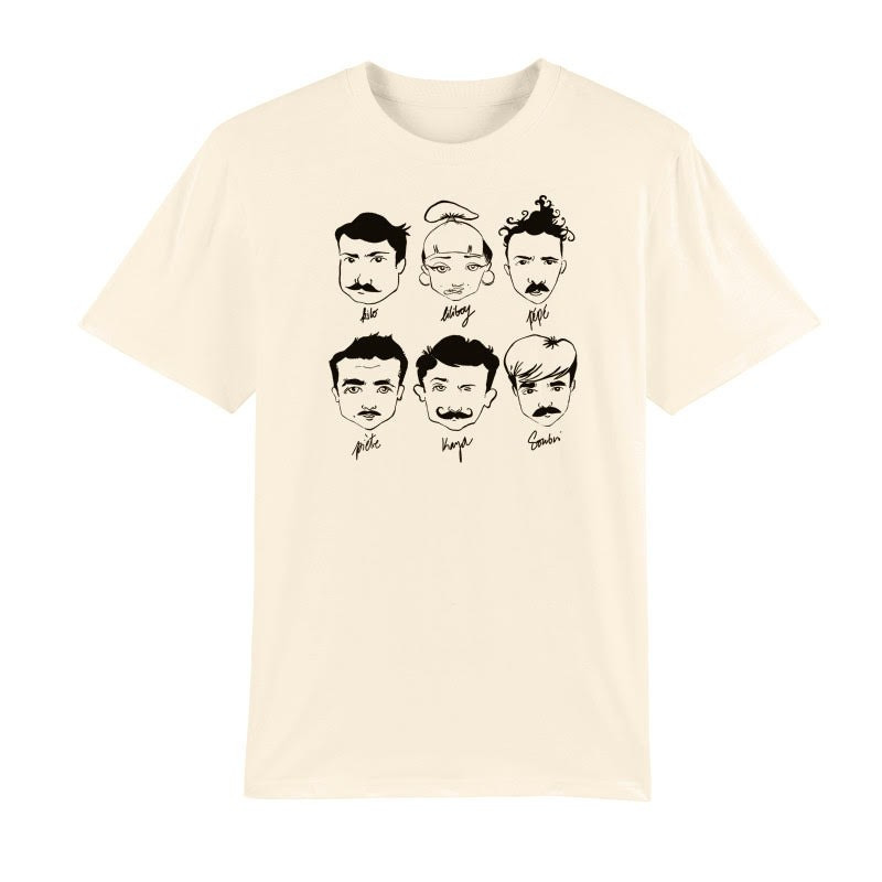 T-shirt visages dessinés par Kaya
